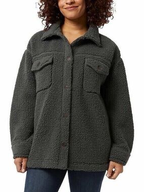 32 Degrees Women's Cozy Sherpa Shirt Jacket